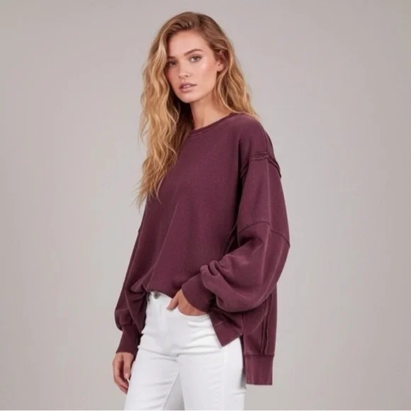 NWT Free People We The Free | Camden Sweatshirt Pullover | XS - Picture 5 of 16